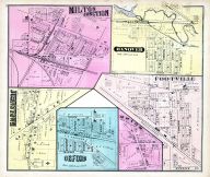 Milton Junctin, Hanover, Footville, Orford, Union, Johnstown - Center, Rock County 1873
